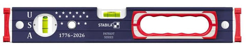 Pro Grade 48 And 16 Inch Precision Level Set With Shock Absorbing End Caps Patriotic Red White Blue Design And Bullseye Vials Built Tough For Serious Framing And Weekend Repairs