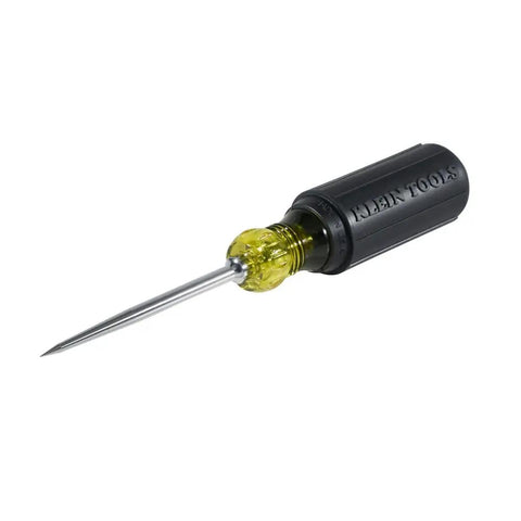 650 Scratch Awl With A 3 And A Half Inch Shank And Cushion Grip For Precise Scribing, chrome-plated steel shaft, made in USA