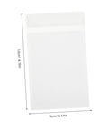 Translucent Glassine Envelopes 200 Pack 9x12 Plus 3cm Frosted Paper Bags with dimensions shown on white background