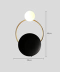 Fresh Modern LED Wall Sconce With Sturdy Iron Body, Up And Down Illumination Creates A Chill Ambient Vibe For Bedrooms, Bathrooms Or Halls, Warm Wash Light Is An Instant Upgrade For Any Home Setup Today, black and gold design, 48cm height, 28cm width.