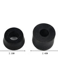 Skateboard Pivot Cups And PU Truck Bushings Replacement Kit For Smoother Rides, Black conical and cylindrical pads with measurements