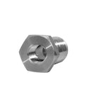 Stainless Steel One Quarter Inch NPT Female Bulkhead Coupler For Through Bulk Pipe Fitting, corrosion resistant 304 grade, side view