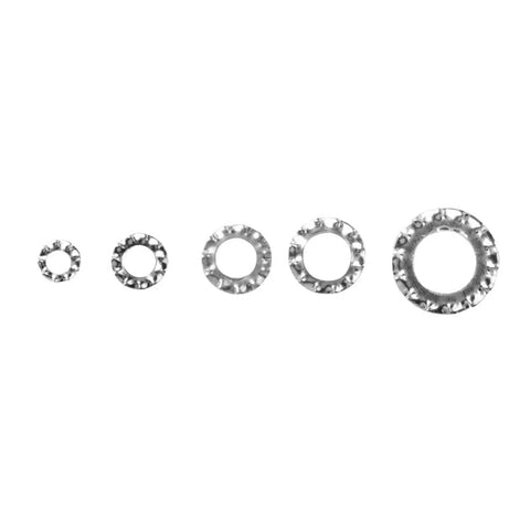 All In One 700 Piece Galvanized Serrated Lock Washer Set With Flat Washers M3 M4 M5 M6 M8 For Strong No Fuss Connections In Automotive Marine And Industrial Projects, M3-M8