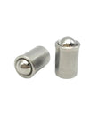 Two Pack Stainless Steel Ball Head Spring Plunger Bolts Adjustable Positioning Screws M4 To M10 showing smooth ball head design.