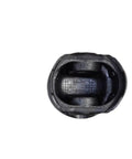 Beefed-Up Piston 16881-21110 Engine Part Compatible With Heavy Construction Equipment And Tractors, Precision Component For Reliable Compression, Long-Lasting Durability, And Smooth Operation In Tough Workloads, black metal piston top view