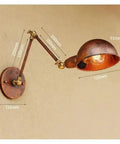 JGSYD Adjustable Long Arm Wall Sconce - Vintage Industrial Home Lighting Retro Loft Lamp Stylish Wall Light Fixture for Living Room Bedroom Or Hallway,B-Small with measurements.