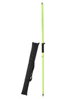Rock Solid Aluminum Survey Pole Six Point Five Foot Long Rugged Gps Rover Rod with carrying bag for easy transport.