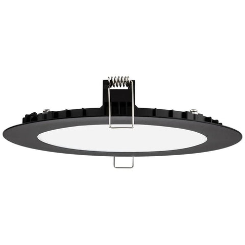 No Brainer Six Inch LED Recessed Downlight Serving Hella Bright Five Way Color Temperature Switching And Ultra Slim Wafer Trim In Sleek Matte Black For Easy Wall Or Ceiling Makeovers Six Pack Loaded