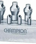 Zero Flute Countersink Set 82-Degree, 9-Piece for Quick Stock Removal displayed in holder, ideal for metal, plastic, wood, glass projects
