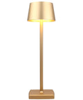 Cordless Table Lamps With 5200mAh Battery IP54 Waterproof Aluminum Alloy Touch Dimming Indoor Outdoor Use For Restaurants Buffets Bars Cafes Gold Long Lasting Battery Life For All Day Use Patio Ready in gold color