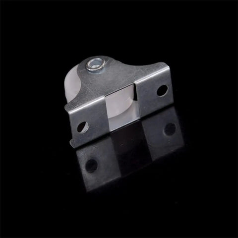 Heavy Duty 360° Swivel Caster Wheel, Silent Wear-Resistant Rubber, Locking Brake, Flat Top Plate for Carts, Shelves & Workbenches close-up.