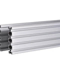 Two Pack 20 Series T Slot 2080 Aluminum Extrusion Profile 39.4 Inch European Standard Anodized Linear Rail For 3D Printers And CNC DIY Projects 1000 Millimeters Silver