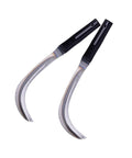 2-Pack Mowing Sickle Weeding Hook With No Slip Grip for Gardening and Harvesting, shown with rustproof design and steel blades