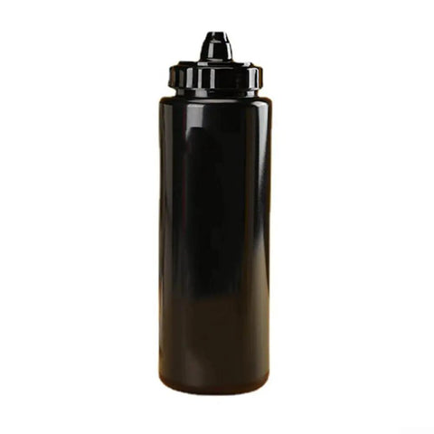 Leak Proof Hydration Bottle For Cycling And Outdoors With Lightweight PE Plastic Wide Mouth Water Jug 1L Portable Black Bottle