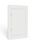 Smooth Install Plastic Access Panel And Wall Access Door For Drywall Ceilings 6 By 9 Inch heavy duty white panel for utility access.