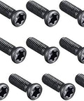 Set Of 10 M3.5x12mm Torx Head Screws Flat Countersunk Machine Screws 12.9 Grade Carbon Steel Black Finish Includes T15 Wrench Adapter