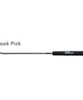 Pro Grade Eight Piece Hook And Pick Set, Nine And Three Quarters Inches Each, High Carbon Polished Steel, angled hook pick