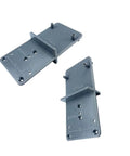 Portable Cabinet Hinge Jig Drill Guide Locator 35mm And 40mm, ABS Plastic, Gray, shown front and side
