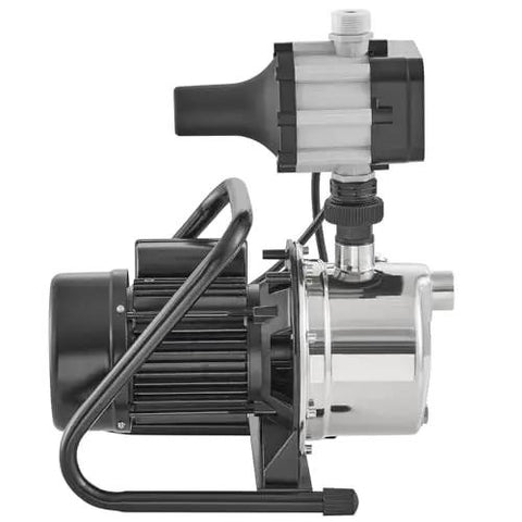 1HP Shallow Well Pump Portable Jet Pump With Automatic Controller 1380 GPH 145 Ft Head Stainless Steel Water Transfer