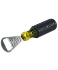 Bottle Opener For Pros With Cushioned Grip Handle And Tip Ident For Quick ID In Pouches Made In USA Heavy Duty Stainless Steel Bar Tool
