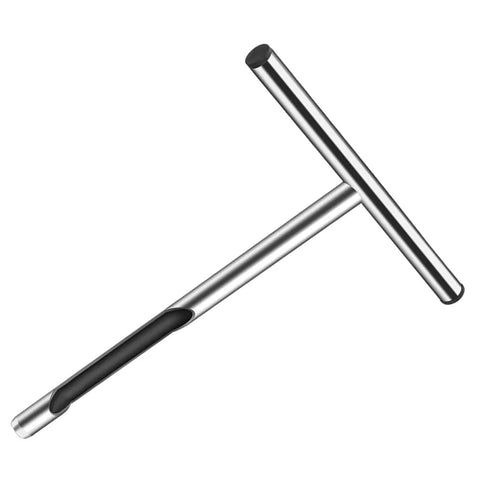 Stainless Steel T Handle Soil Probe For Garden Lawn And Farm Use Compact And Lightweight Sampler With Anti Skid Grip.