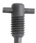Tough As Nails 6 Piece Hydraulic Jack Parts Set With Kickass Oil Release Valve and Screw plus vertical jack oil seal close-up image of valve.