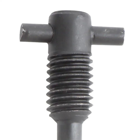 Tough As Nails 6 Piece Hydraulic Jack Parts Set With Kickass Oil Release Valve and Screw plus vertical jack oil seal close-up image of valve.
