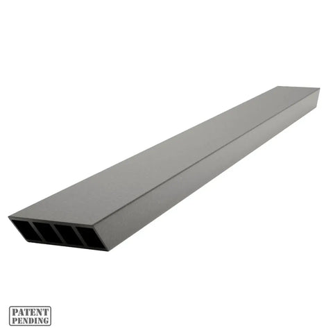 Heavy Duty 42 Inch Double Sided Kitchen Island Countertop Bracket Built From Ribbed Aluminum For Real Tough Strength And Easy DIY Projects Industrial Style Mounting Bracket For Concrete Wood And Stone Surfaces angled view