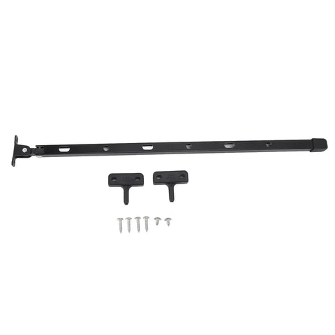 Heavy Duty Aluminum Greenhouse Window Stay Kit With Manual Opener Bar 15.35 Inch Length 6 Screws Fits Most Greenhouse Windows And Roof Vents Black Sturdy Durable Weather Resistant Design For Long Lasting Use