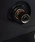 Close-up of Direct Drive Trainer Freehub Accessory For Indoor Cycling, Fits Shimano And SRAM 11-Speed Systems, attached to trainer