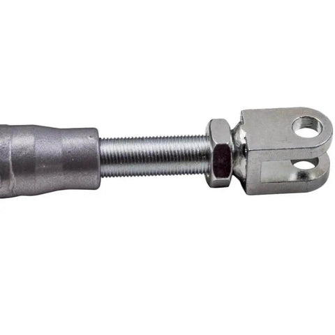 Silver hardware component from Sidecar Installation Kit For Motorcycles Easy Plug And Play Setup With Left Or Right Mounts Hardware Included