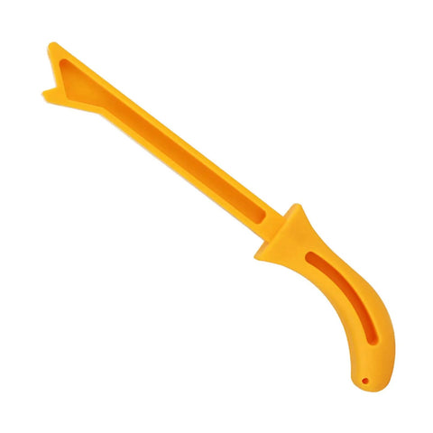 High Visibility Yellow 11 Inch Woodworking Push Stick For Table Saw And Router Tables Ergonomic Grip Safety Tool With Heavy Duty ABS Construction Jointer Friendly Precise Feed And Hands Free Control.