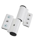 Heavy Duty Thickened Aluminum Door And Window Hinge Set Left And Right Pair For Flat And Glass Doors Durable Alloy Hinge Easy Install Two Pack