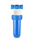 Whole House 10-Inch Sediment Pre-Filter Replacement Pack, 4 Count, blue filter casing with white insert, prevents clogs