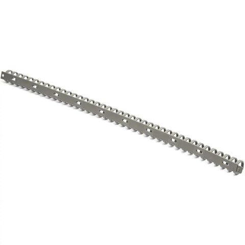 Flexible Cable Management Raceway Spine Vertebrae For Neat Cables, Three Quarters Inch Wide By One Half Inch High, 20 Inch Length, Nylon 66