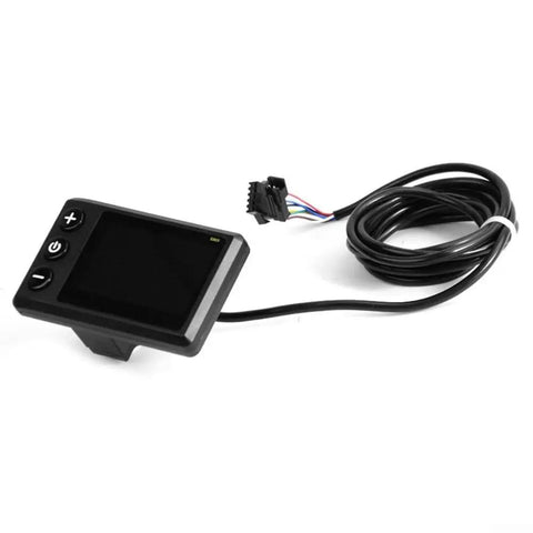 LCD Display For Ebike And Scooter 24V To 72V Smart Color Meter With Waterproof Connector, OMD 2 Communication shown with cable