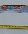 Beast Hand Forged Austrian Scythe Blade for Harvest and Yardwork, 33.5 inch, 50mm sweep, curved edge with ruler for scale