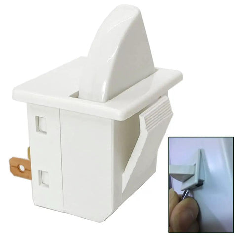 Universal 2 Pack Refrigerator Door Light Switch 2 Feet 2 Pin NC AC 125V 250V 2A 2.5A Brass Contacts Long Life Momentary Fridge Freezer Switch Compatible With Most Refrigerator Brands