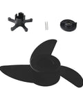 Three Blade Boat Propeller For Electric Outboard Trolling Motors With Mount Nut Shear Pin And Spanner Included Weed Chopper Prop Durable