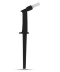 Slim 7 Inch Group Head Cleaning Brush With Drip Guard For Espresso Machines, Backflush Tool For Precise Maintenance in black.