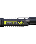 MiniQ40 MK2 Dive Light 250 Lumens Hand Free Underwater Torch With Mask Strap 5 Hour Run Time Push Button Rear Switch Black