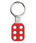 Six-Worker Lockout Tagout Hasp For Group Lockout Applications, OSHA Compliant Safety Lockout Device with red handle