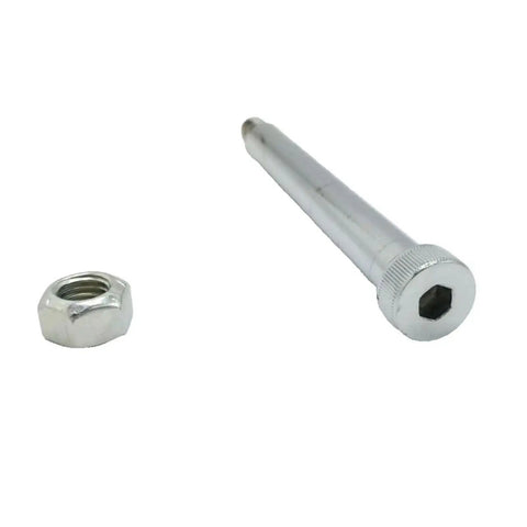 Two Pack Caliper Bolt And Nut Kit For 10K And 12K Trailer Disc Brakes Chrome Finish Includes Two Six Inch Shoulder Bolts And Two Matching Nuts For Caliper Bracket Mounting Replaces 7-186-KITx2 BP18-105