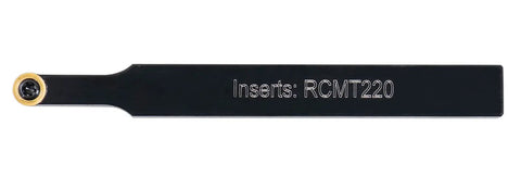 3/8 x 3-1/2 Inch SRDCN06-2J Indexable Toolholder For RCMT220 Inserts With 0 Degree Lead Angle And 7 Degree Relief, Pro Grade Durable Machining Tool For RCMT220 And RCGT220-AF Inserts, SKU 2376-0006