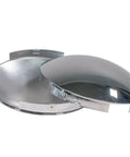 Steel Chrome Axle Wheel Cover Set For Semi Trucks With Front And Rear Hub Caps And Lug Nut Covers Kit Includes 2 Front Hub Caps, 4 Rear
