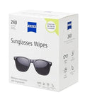Front view of ZEISS Sunglasses Wipes box, 240 count