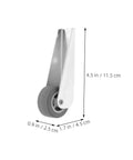 Two Pack Sliding Door Pulley Wheels Smooth As Butter Glide Barn Door Hardware Galvanized Steel Caster Rollers dimensions 4.5 in.