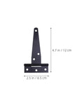 8 Pack Beefy Heavy Duty T Hinges With Screws For Outdoor Gates And Fences Iron Construction For Barn Doors And Large Cabinets Smooth Operation