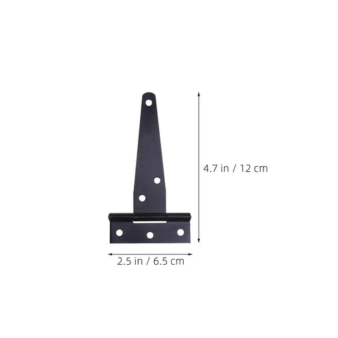 8 Pack Beefy Heavy Duty T Hinges With Screws For Outdoor Gates And Fences Iron Construction For Barn Doors And Large Cabinets Smooth Operation