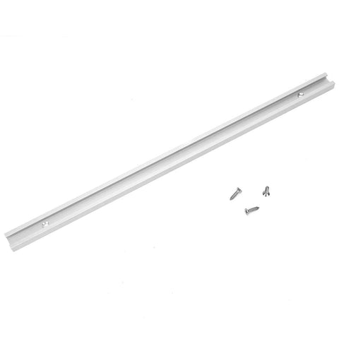 Pro Grade T-Slot Aluminum Alloy Track 11.81 Inch Slide Plate With Predrilled Mounting Holes For Woodworking Non-Porous Fixture Groove Guide Rail Straight Clamping Tool For Routers Band Saws Drill Press, aluminum track with screws